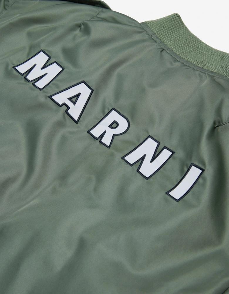 Kids Bomber Jacket in Green