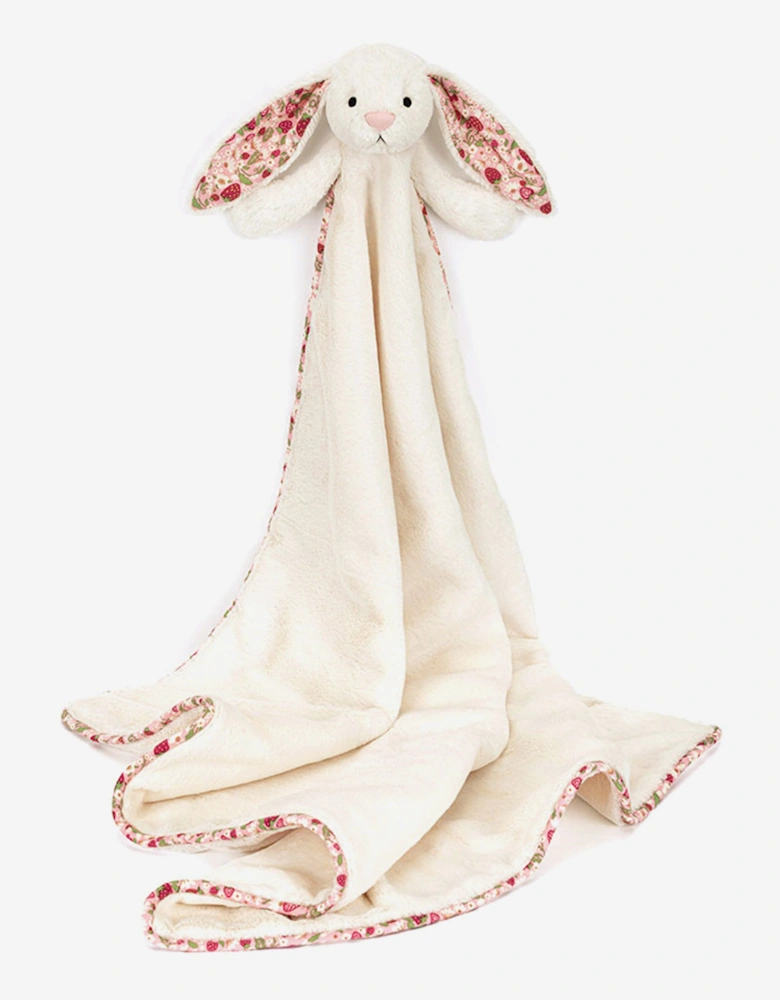 Blossom Cream Bunny 'Berry' Blankie in Ivory (70cm)