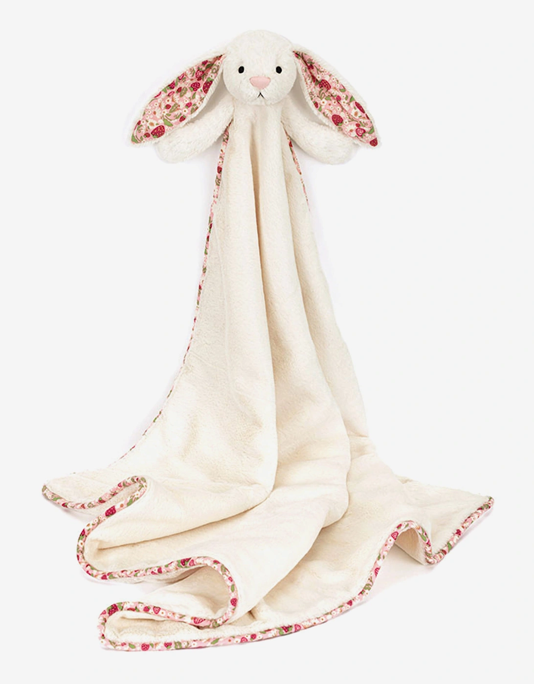 Blossom Cream Bunny 'Berry' Blankie in Ivory (70cm)