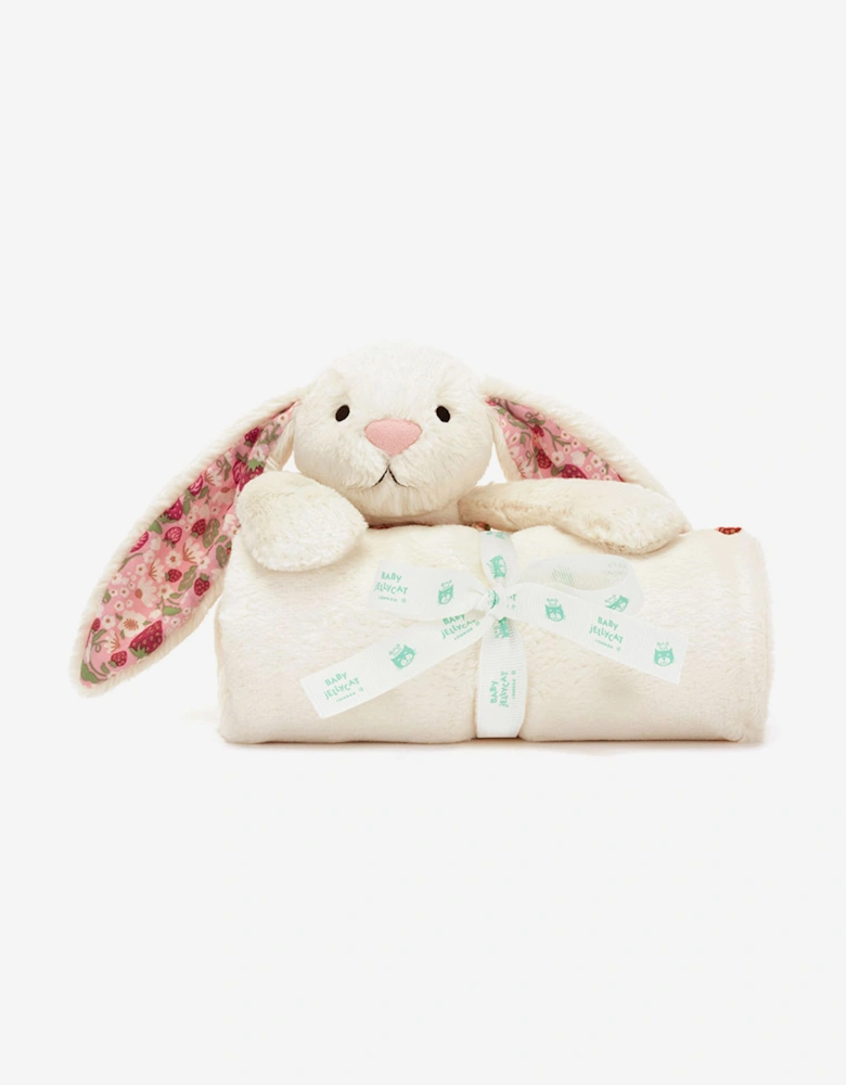 Blossom Cream Bunny 'Berry' Blankie in Ivory (70cm)