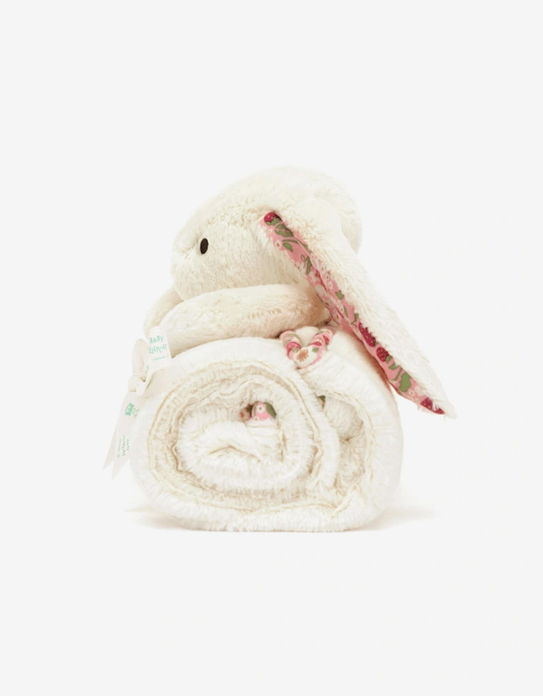 Blossom Cream Bunny 'Berry' Blankie in Ivory (70cm)