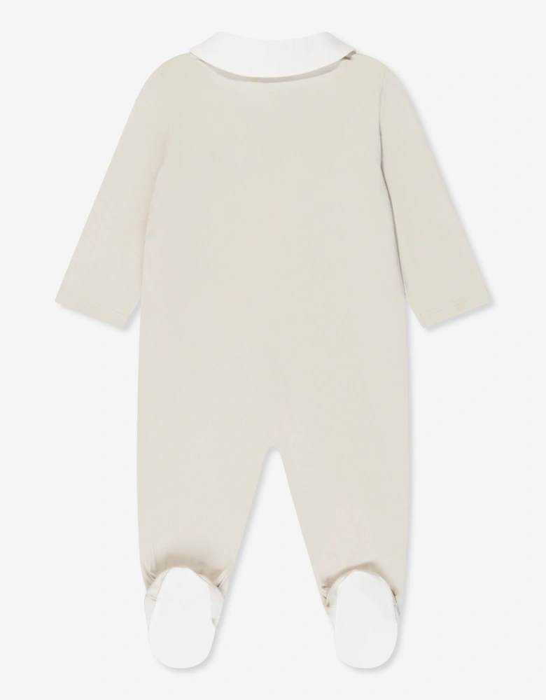Baby Bear Babygrow And Hat Set in Beige