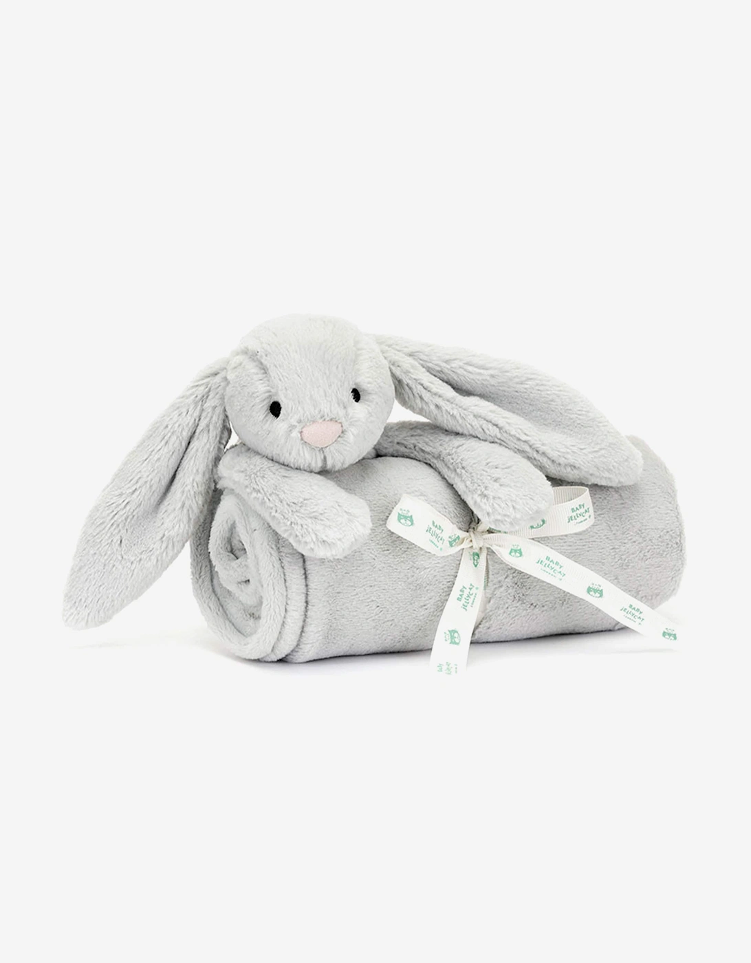 Girl's Jellycat Bashful Silver Bunny Blankie in Silver (70cm) - Size: ONE size,