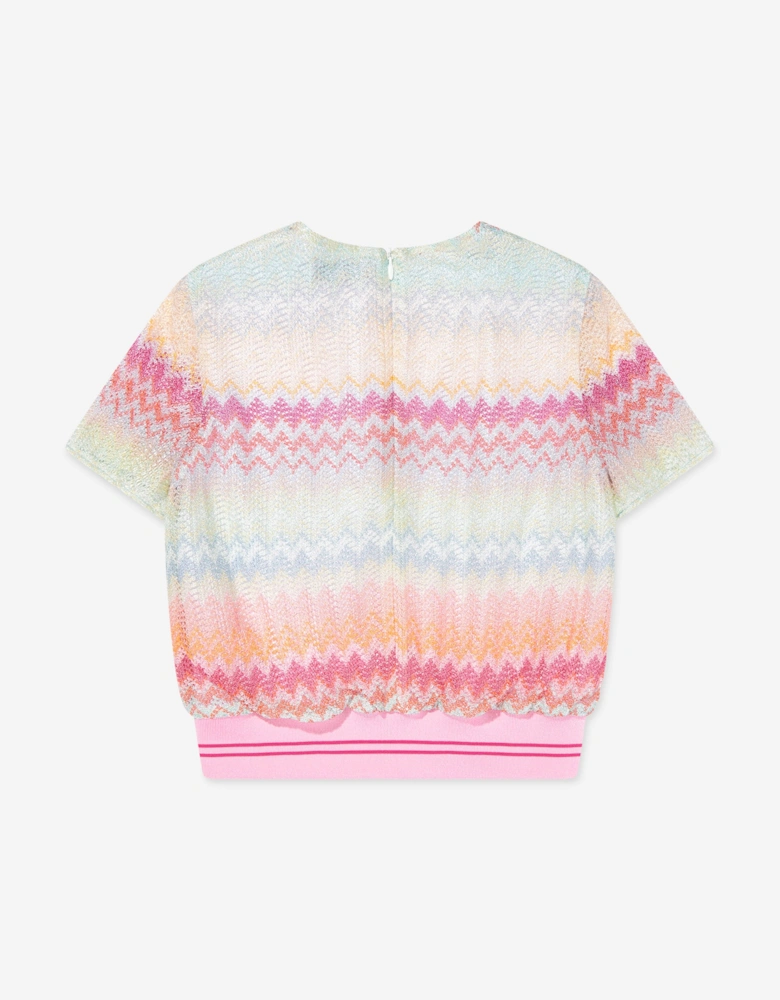 Girls Zigzag Top in Multicolour