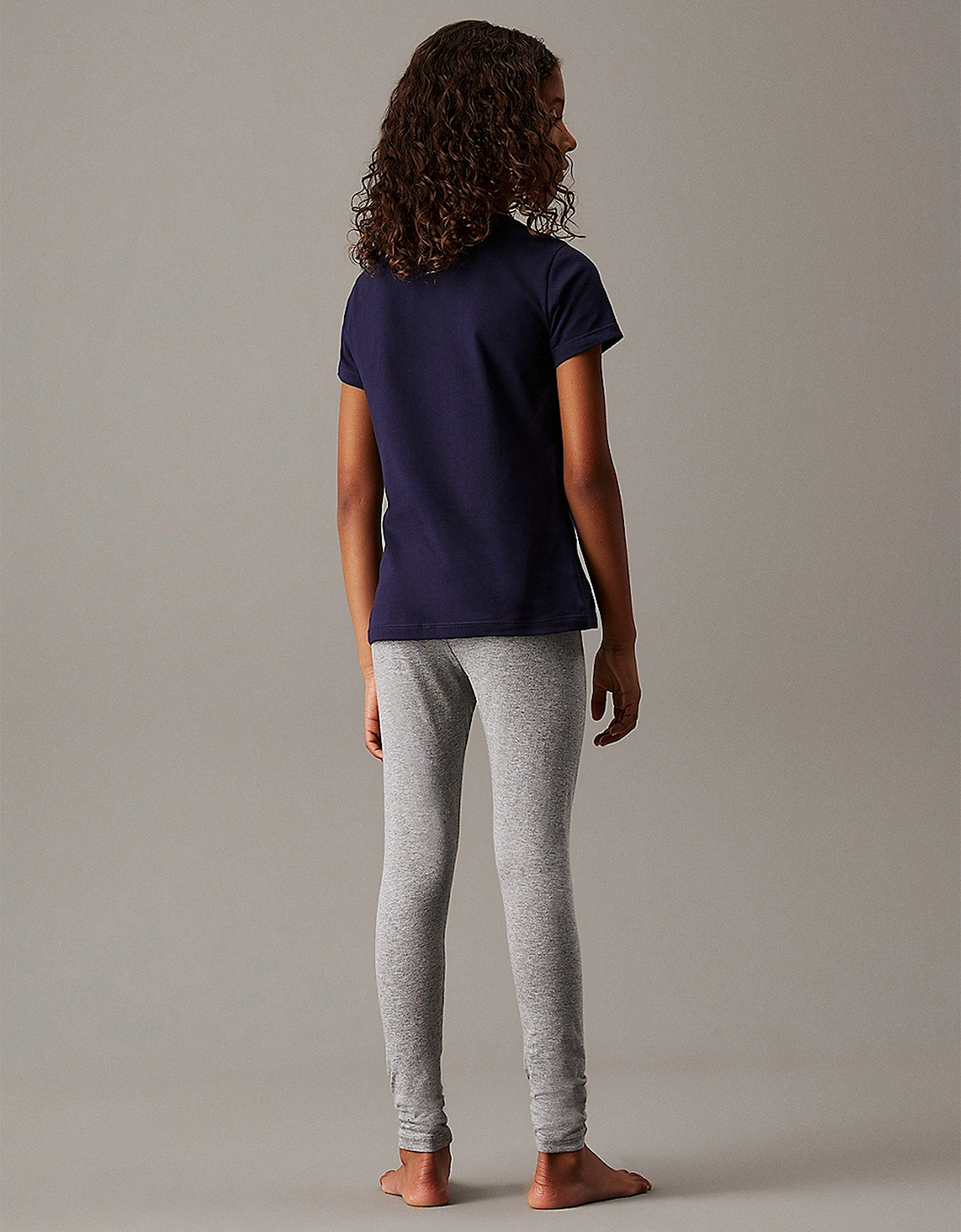 Girls 2 Pack Leggings Set in Multicolour
