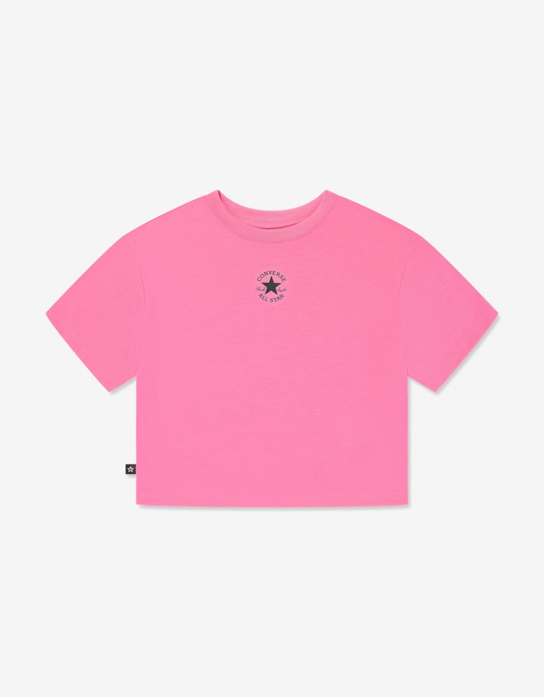 Girls Chuck Patch Boxy T-Shirt in Pink