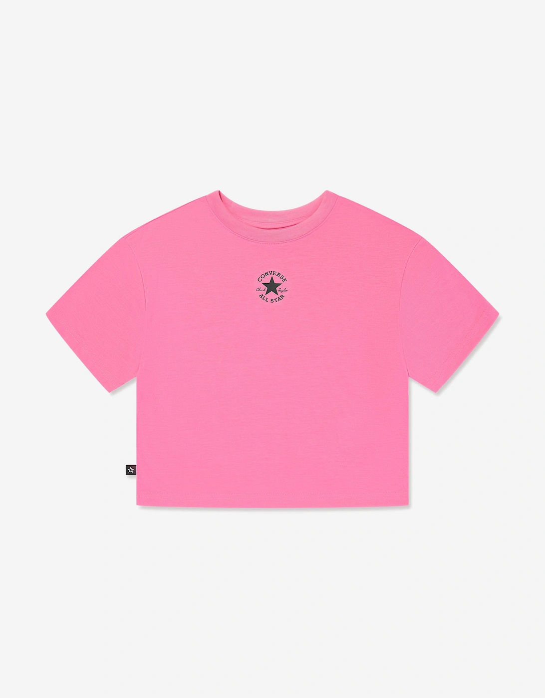 Girls Chuck Patch Boxy T-Shirt in Pink, 5 of 4