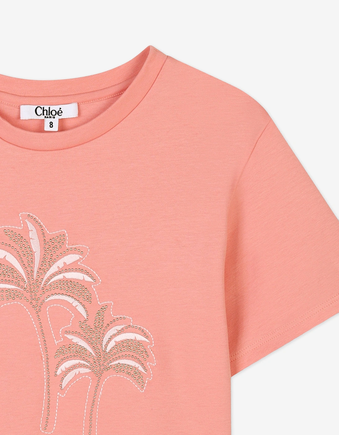 Girls Palm Tree T-Shirt in Pink