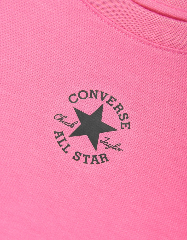 Girls Chuck Patch Boxy T-Shirt in Pink