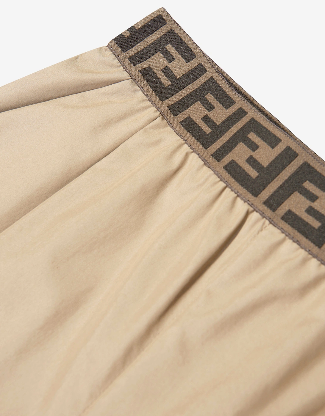 Girls Wide Leg Trousers in Beige