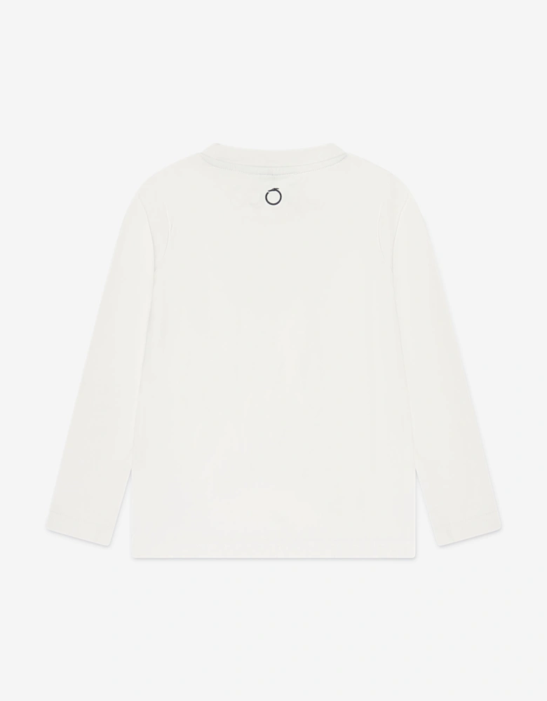 Boys Beid Long Sleeve T-Shirt in Ivory