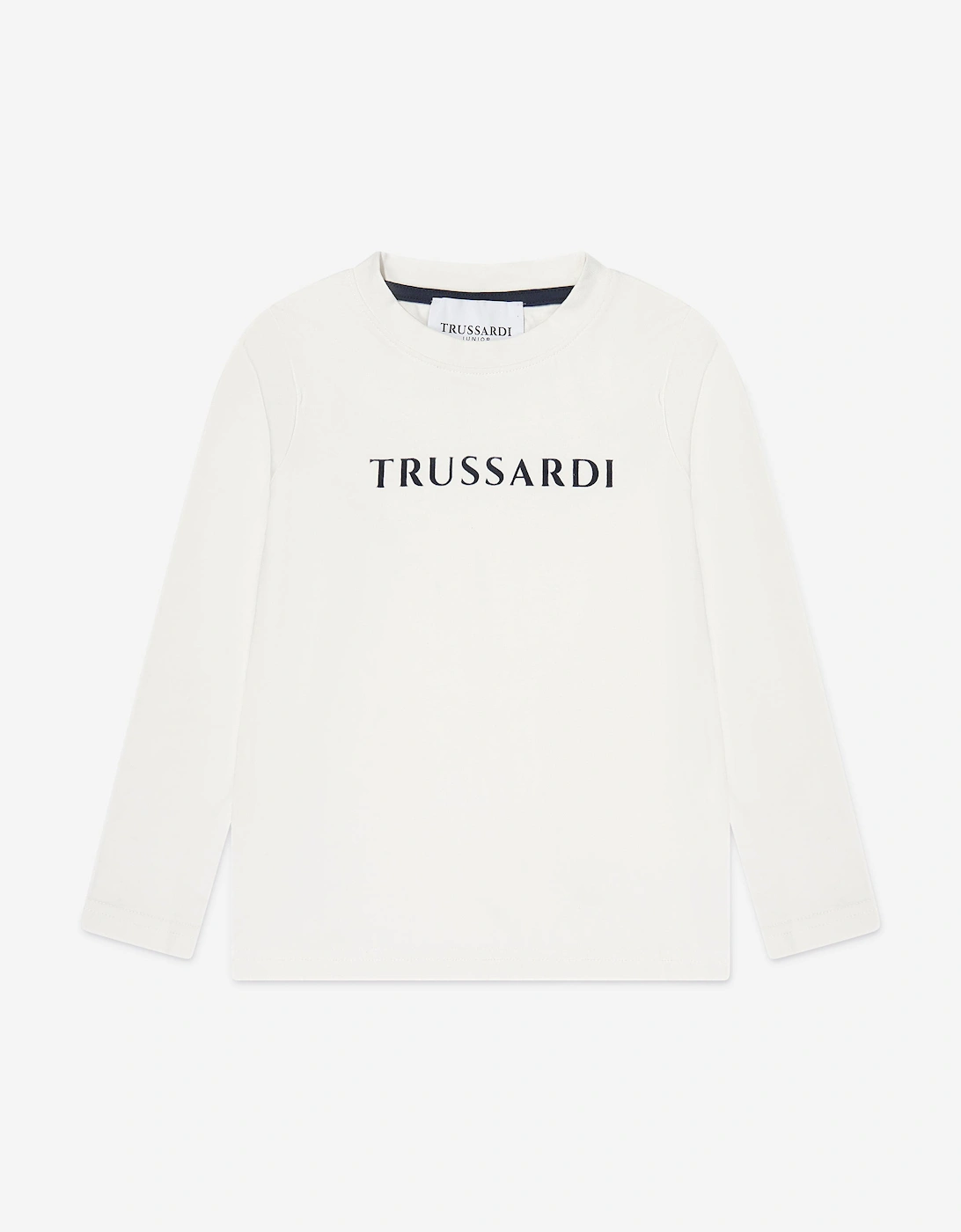 Boys Beid Long Sleeve T-Shirt in Ivory, 5 of 4