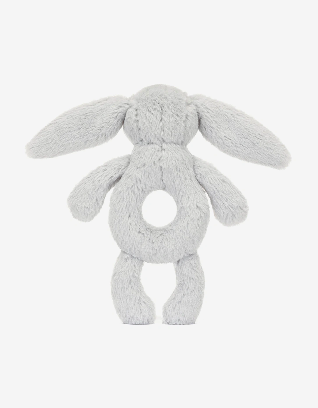 Bashful Silver Bunny Ring Rattle in Silver (18cm)