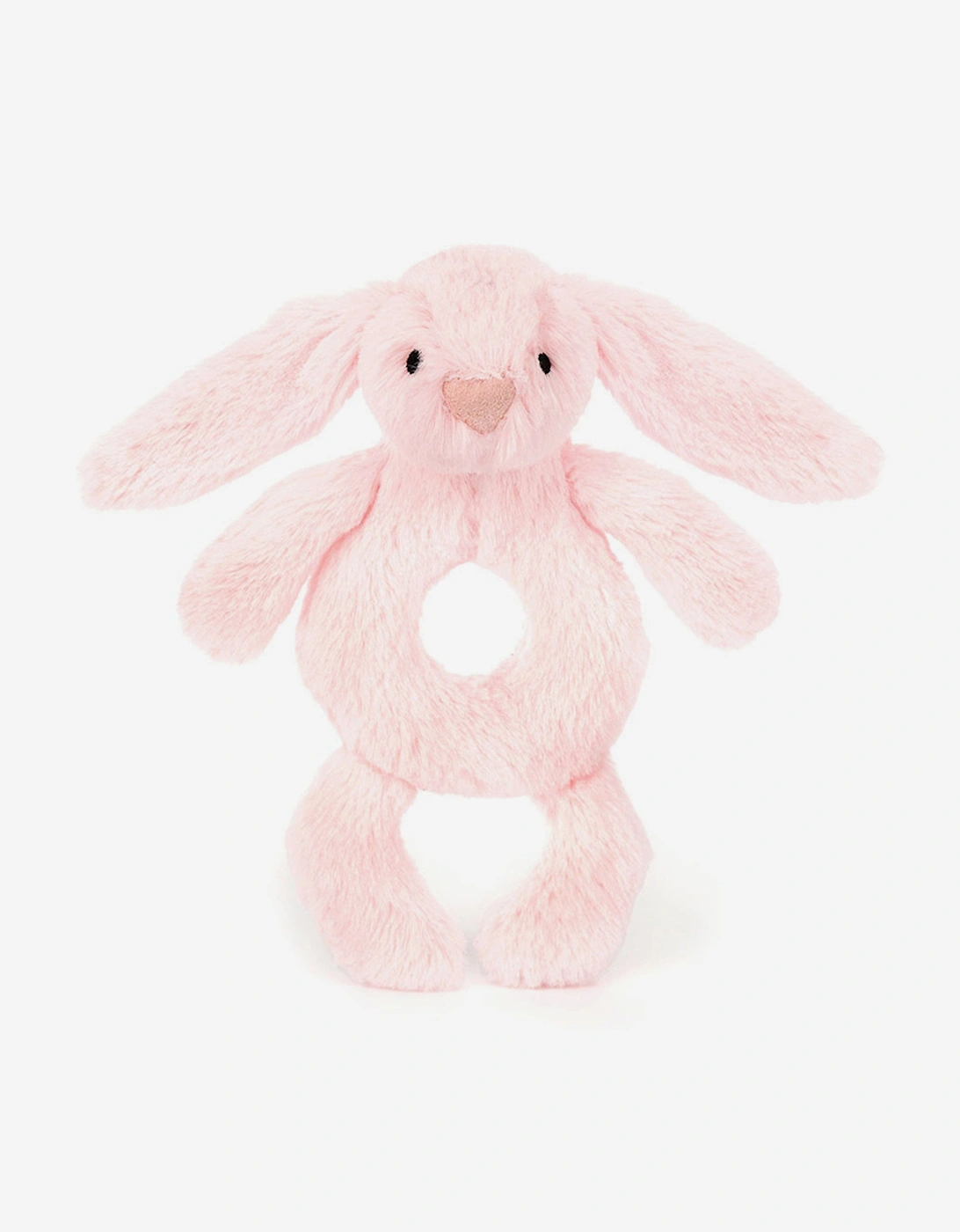 Bashful Pink Bunny Ring Rattle in Pink (18cm), 5 of 4