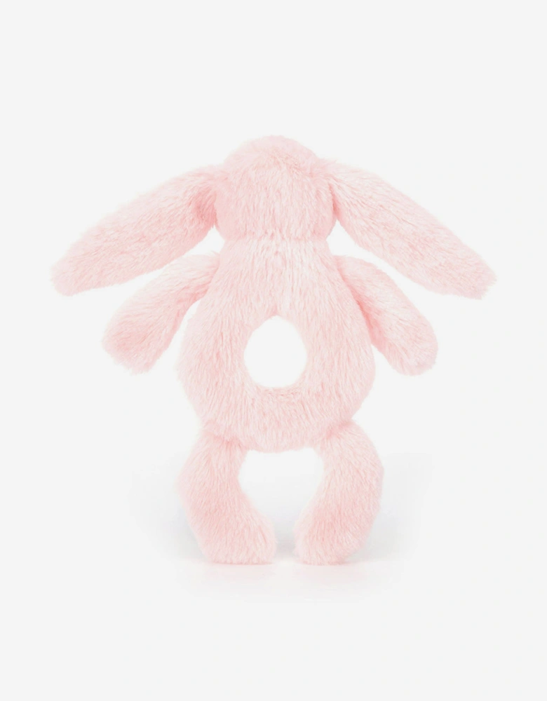 Bashful Pink Bunny Ring Rattle in Pink (18cm)