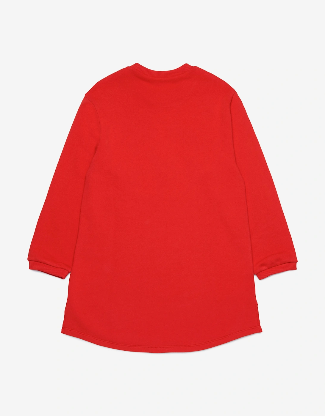 Girls Applique Dress in Red