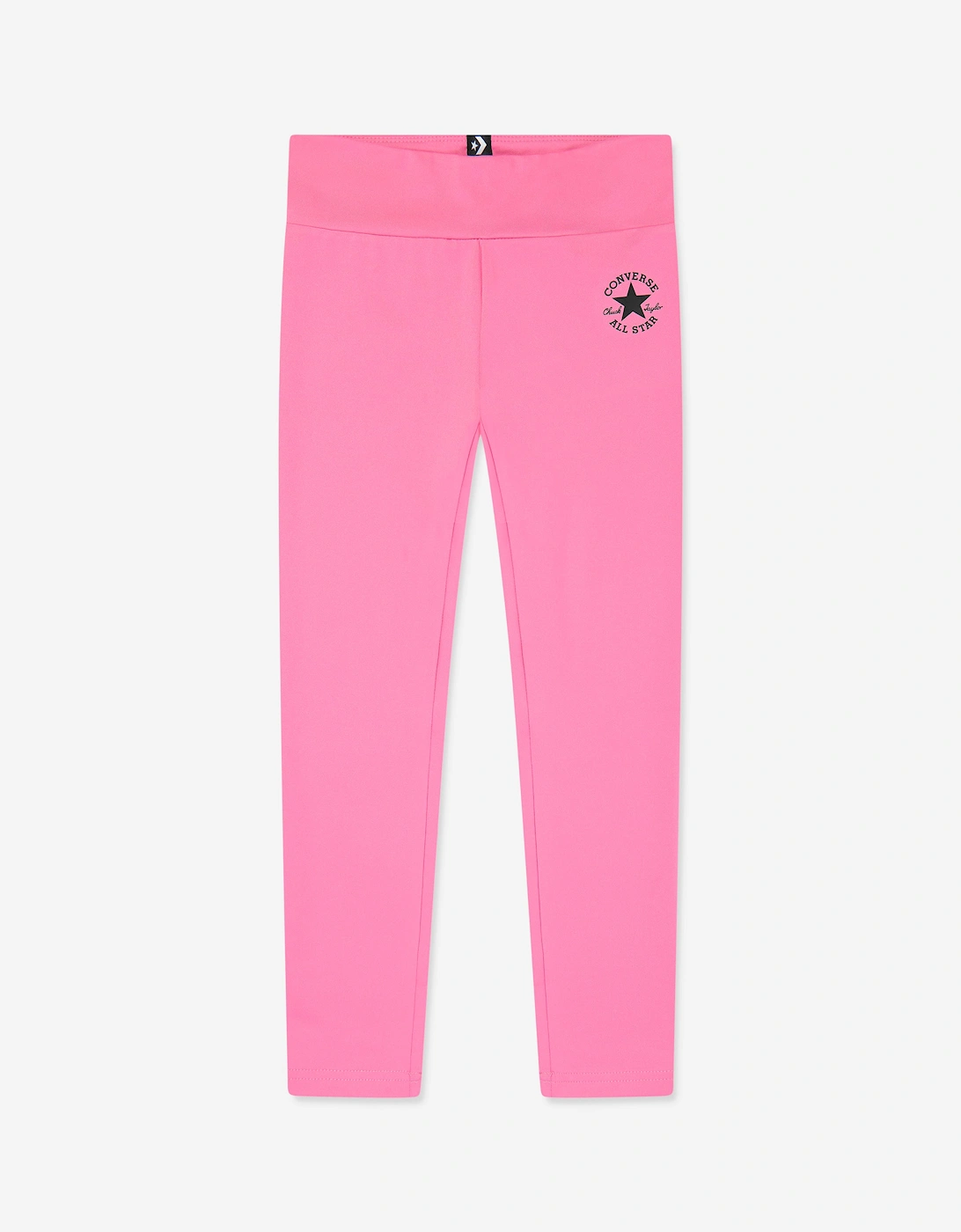 Converse Girl's Converse Girls Chuck Patch High Rise Leggings in Pink