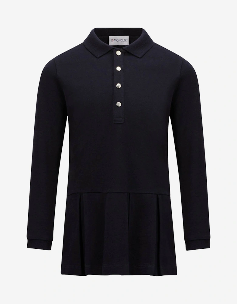 Enfant Girls Polo Dress in Navy