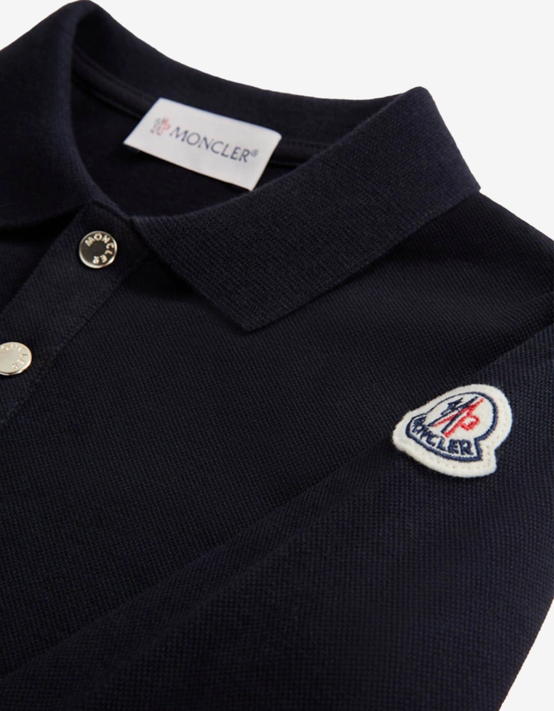 Enfant Girls Polo Dress in Navy