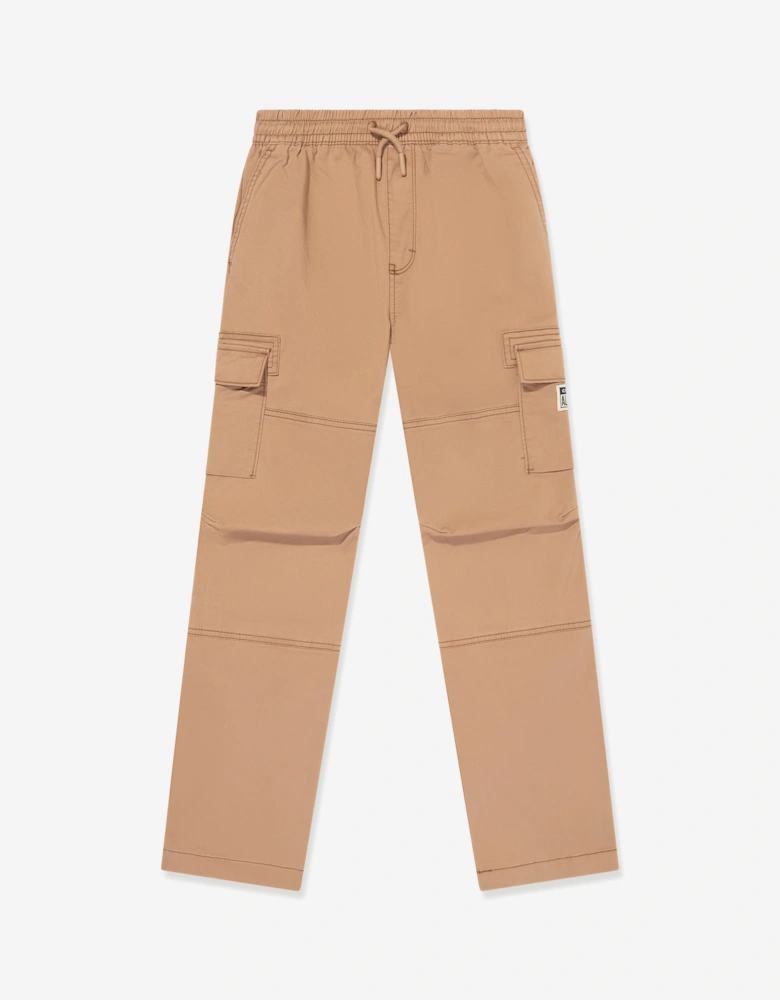 Boys Lifestyle Woven Cargo Joggers in Brown
