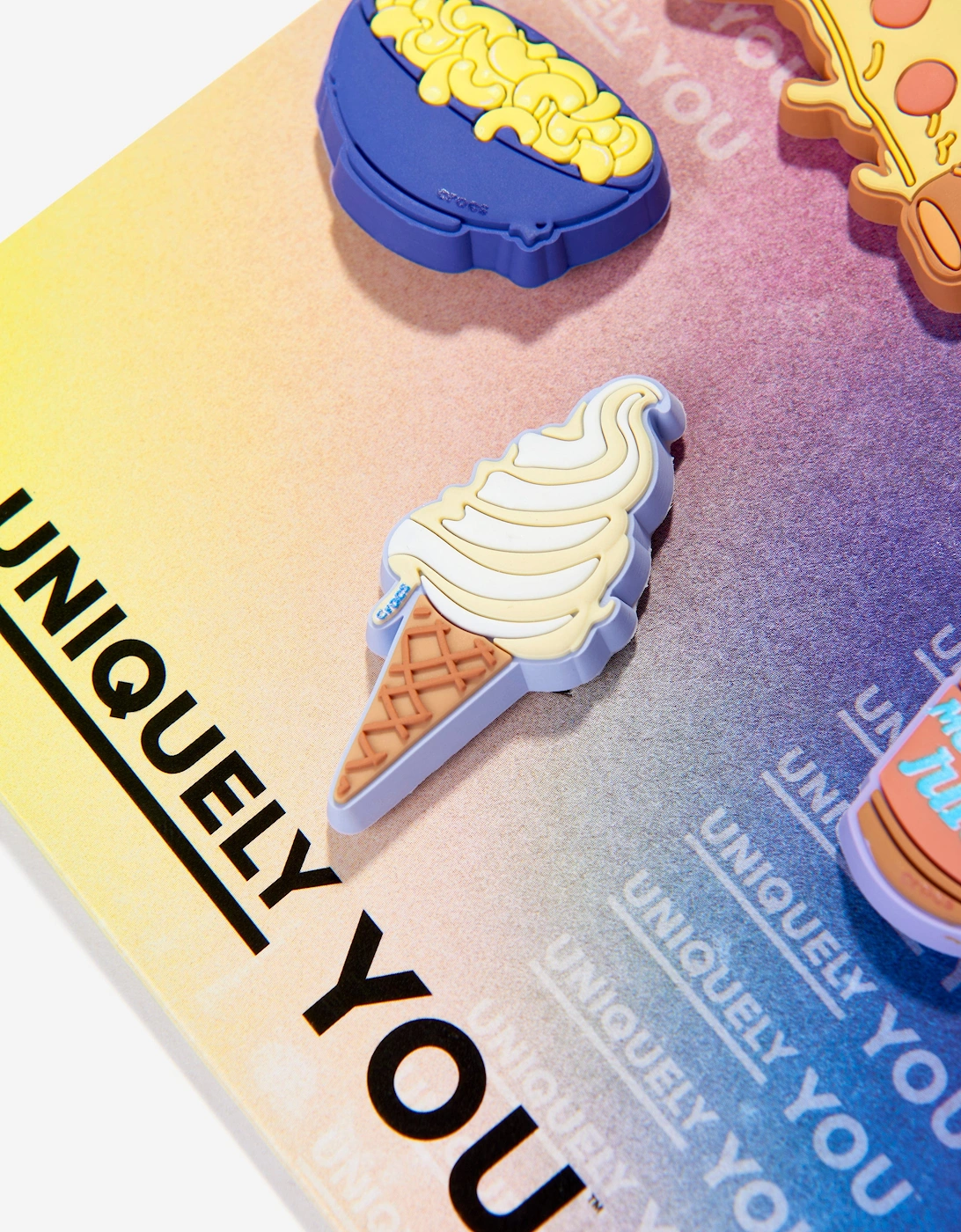 Kids Funny Foods Jibbitz™ 5 Pack in Multicolour