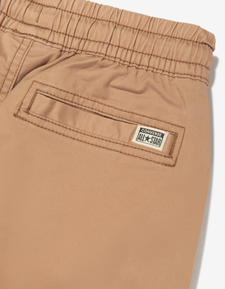 Boys Lifestyle Woven Cargo Joggers in Brown