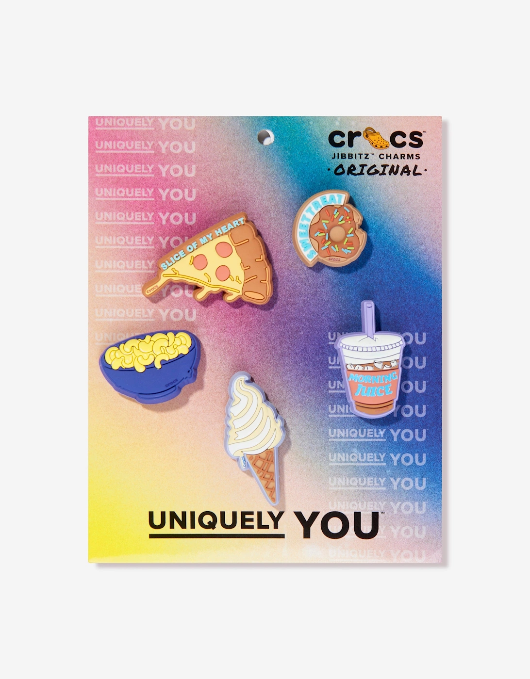 Kids Funny Foods Jibbitz™ 5 Pack in Multicolour, 5 of 4