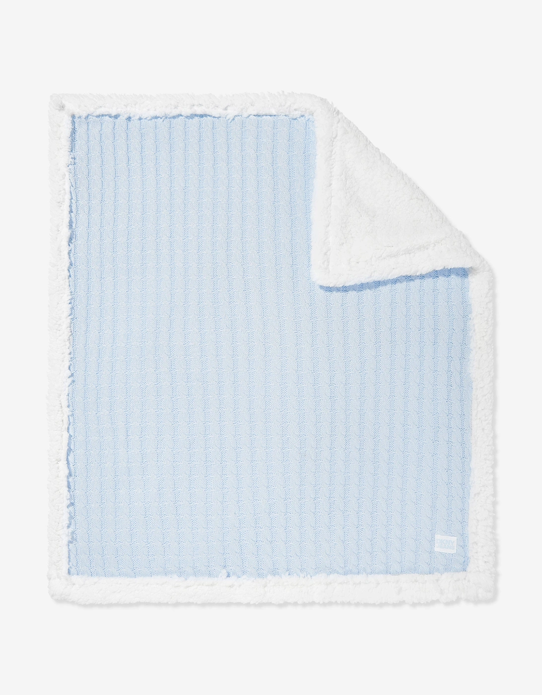 Baby Boys Sherpa Fleece Blanket in Blue (90cm), 5 of 4