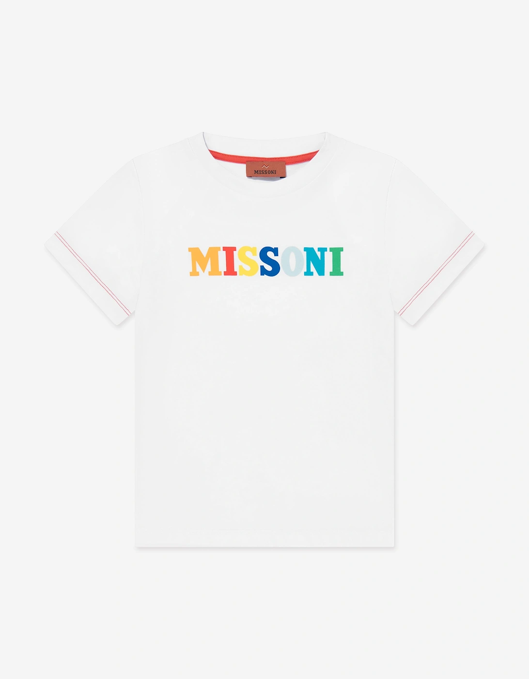 Boys Logo T-Shirt in White, 5 of 4