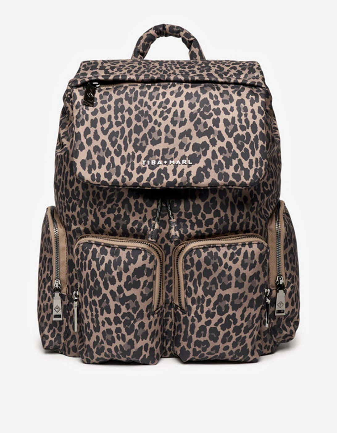 Baby Alto Leopard Changing Backpack in Brown (34cm)