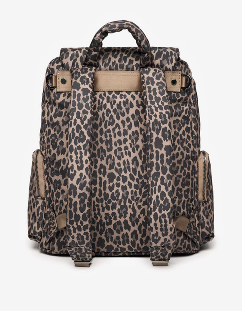 Baby Alto Leopard Changing Backpack in Brown (34cm)