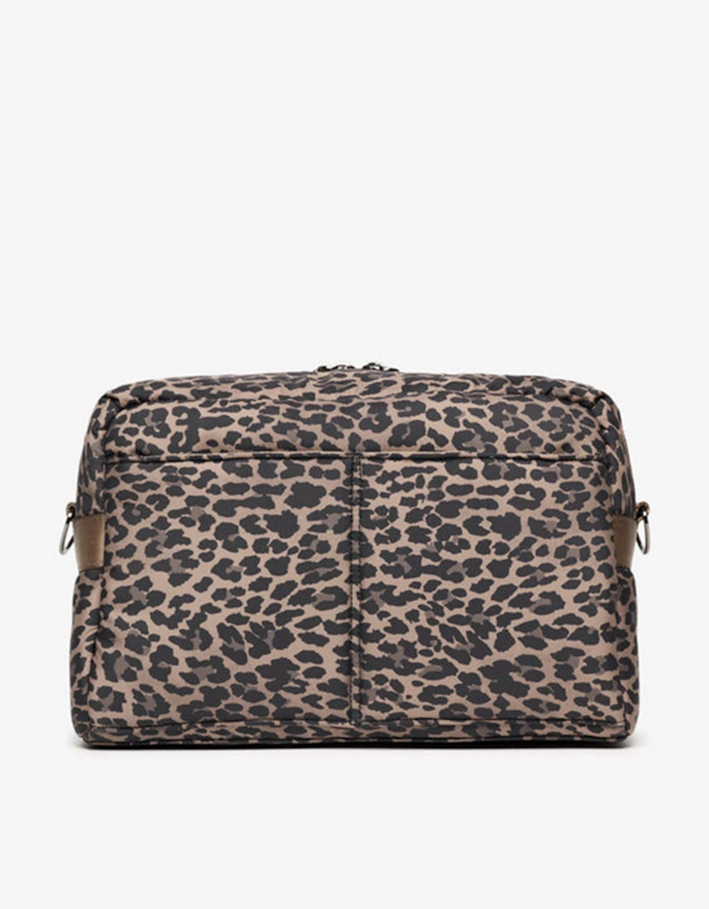 Baby Axel Leopard Changing Bag in Brown (32cm)