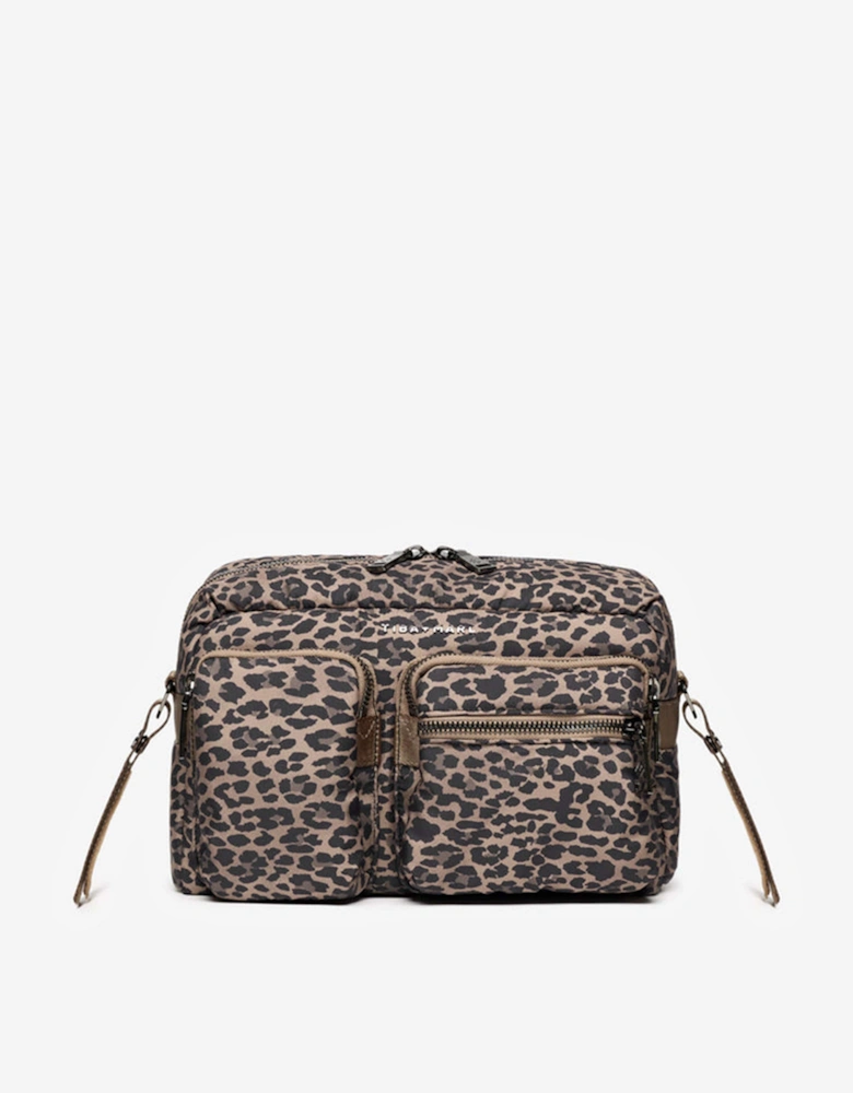 Baby Axel Leopard Changing Bag in Brown (32cm)