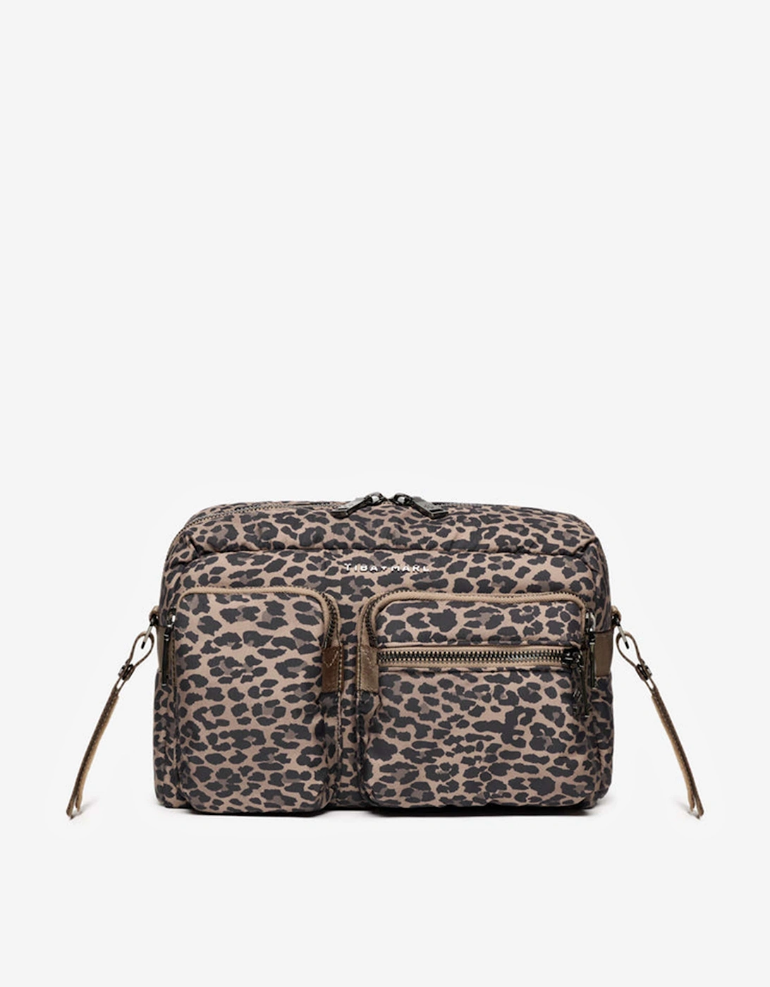 Baby Axel Leopard Changing Bag in Brown (32cm)