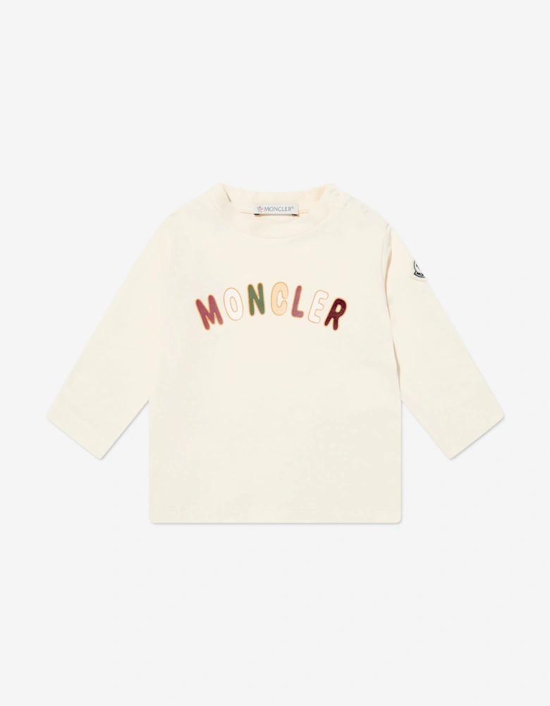 Enfant Baby Girls Long Sleeve T-Shirt in Cream