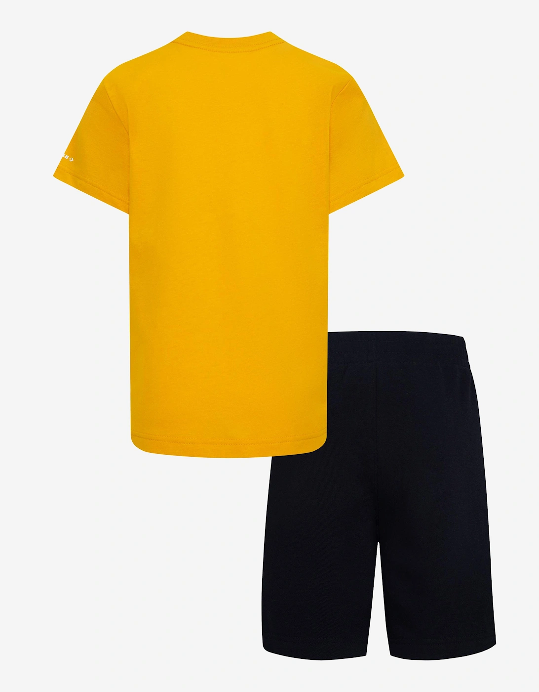 Boys Squiggle T-Shirt And Shorts Set in Black