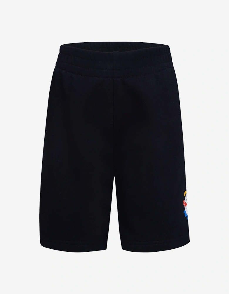 Boys Squiggle T-Shirt And Shorts Set in Black