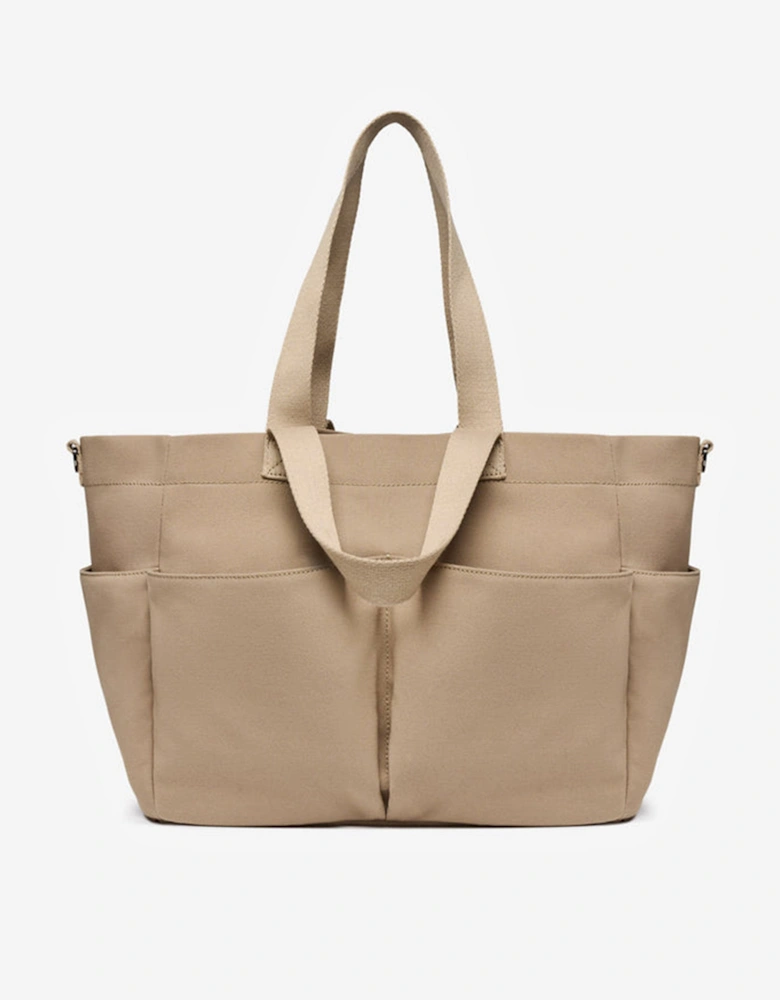 Baby Canvas Pocket Tote in Beige (30cm)