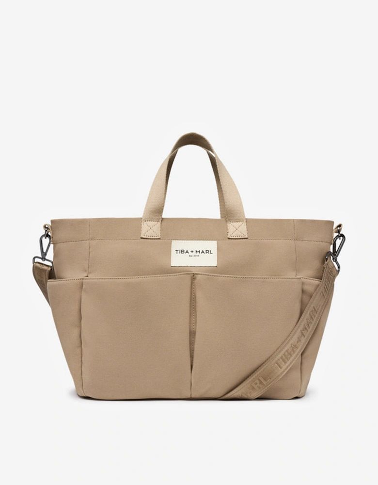 Baby Canvas Pocket Tote in Beige (30cm)