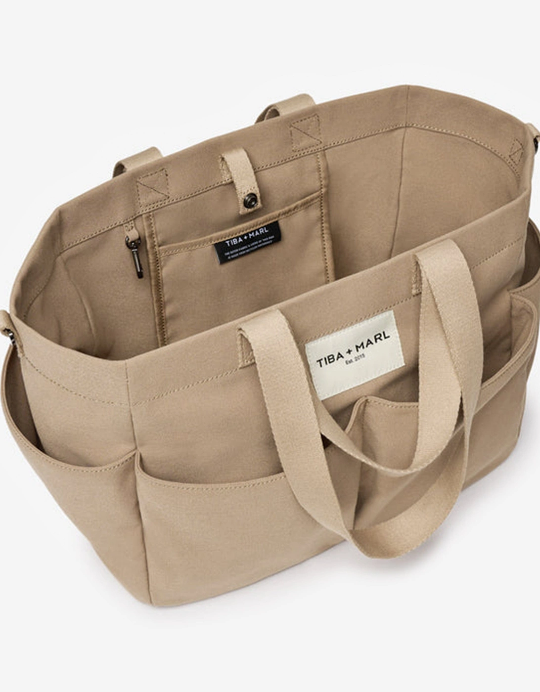 Baby Canvas Pocket Tote in Beige (30cm)