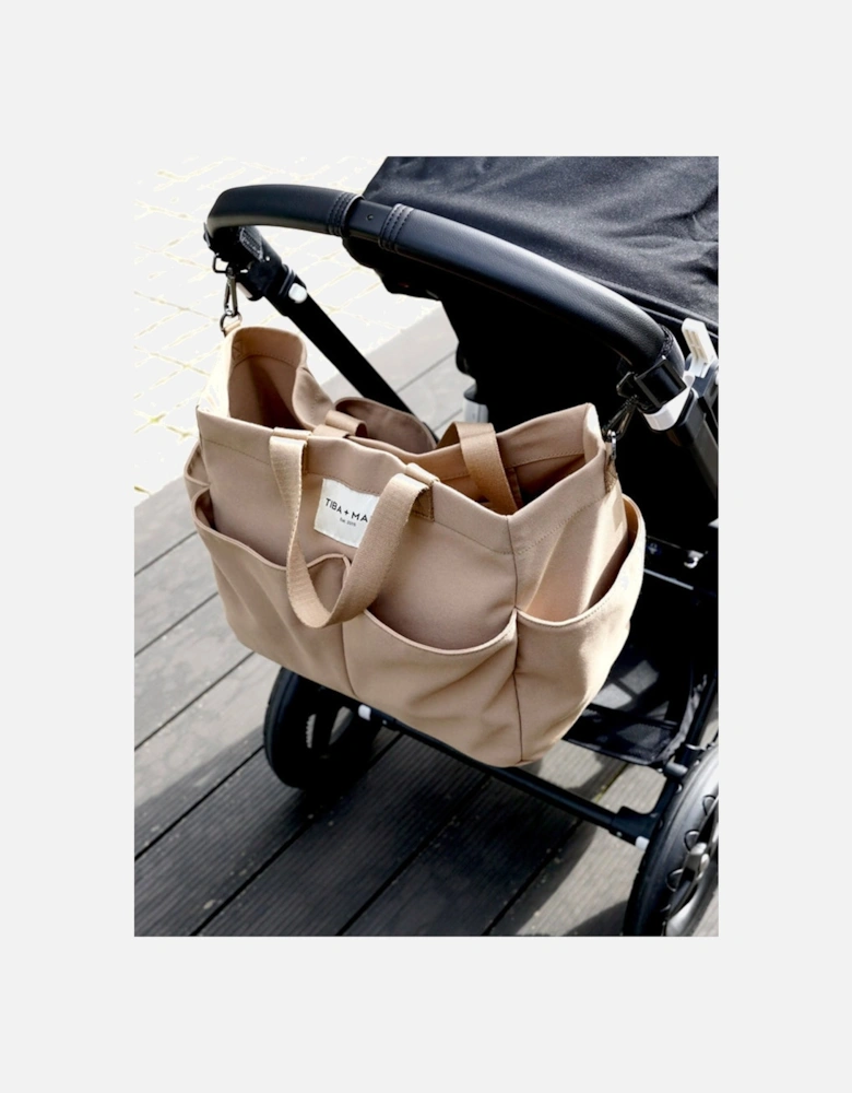 Baby Canvas Pocket Tote in Beige (30cm)