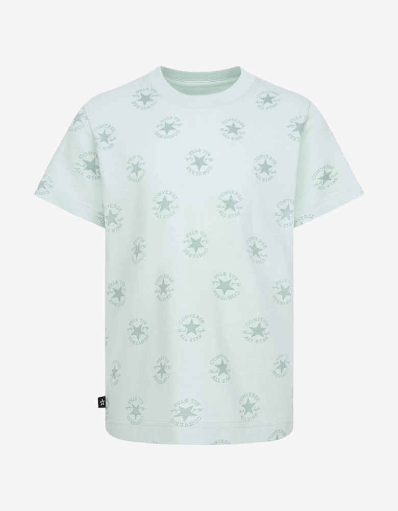 Boys AOP T-Shirt And Short Set in Green