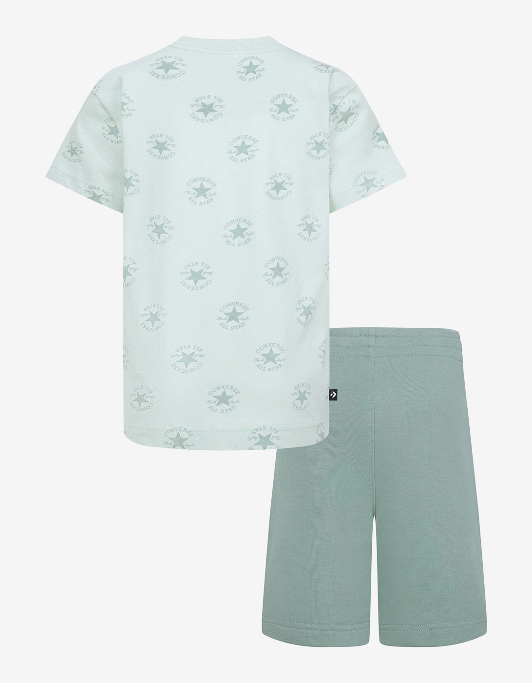 Boys AOP T-Shirt And Short Set in Green