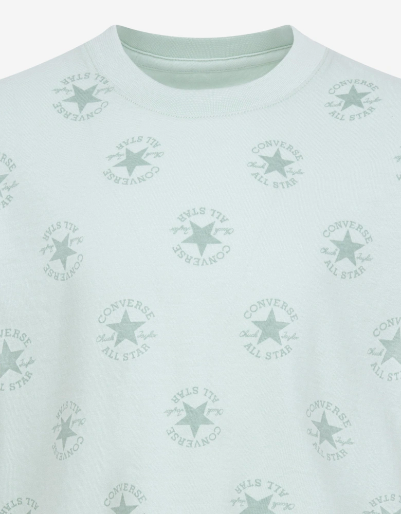 Boys AOP T-Shirt And Short Set in Green