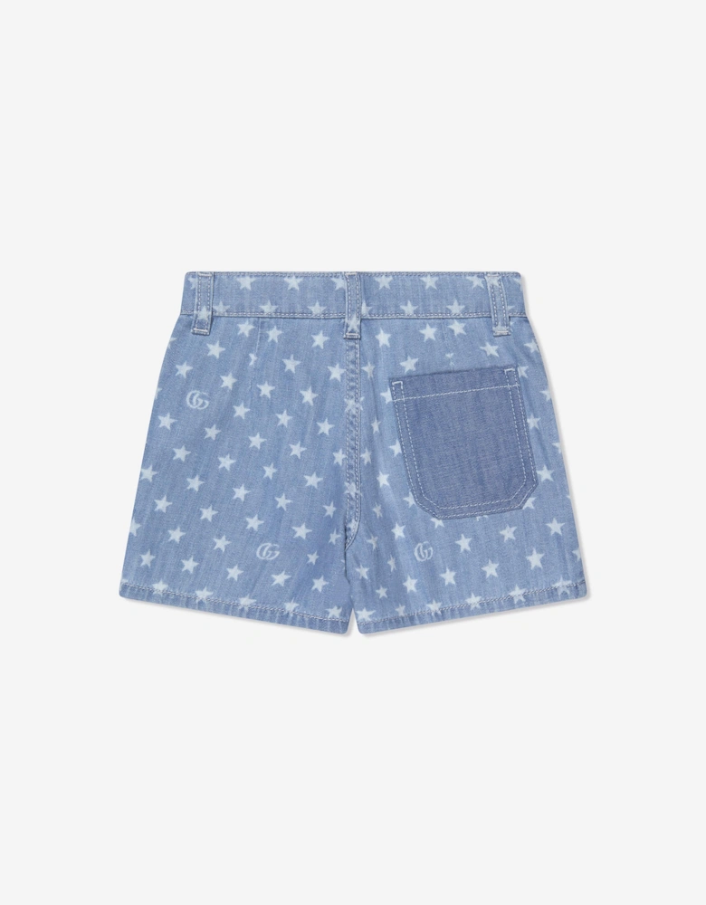 Kids Denim Shorts in Blue