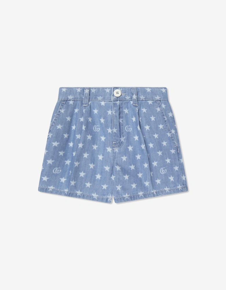 Kids Denim Shorts in Blue
