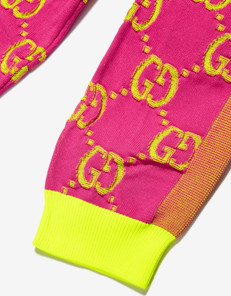 Girls GG Cycling Leggings in Pink