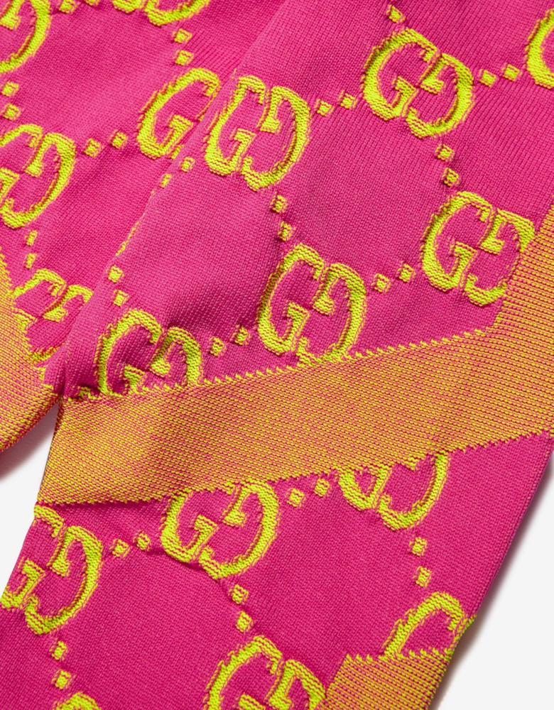 Girls GG Cycling Leggings in Pink