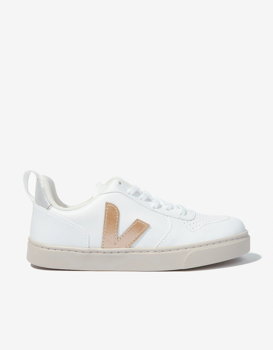 Kids V-10 Laces Trainers in White, 5 of 4