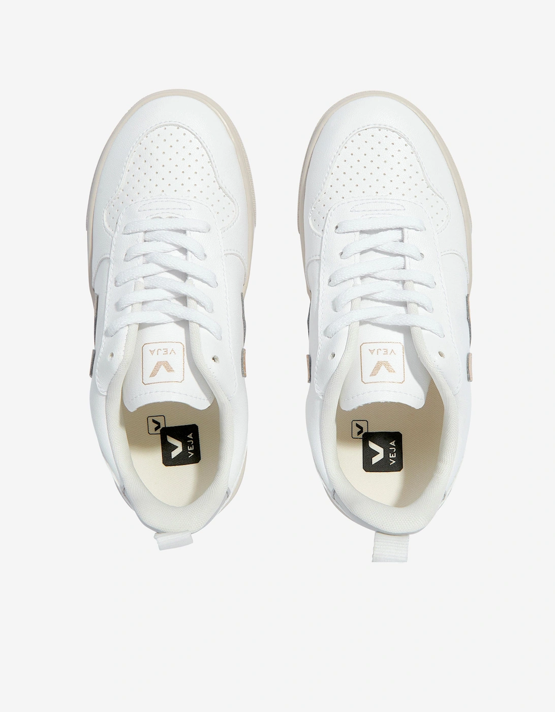 Kids V-10 Laces Trainers in White